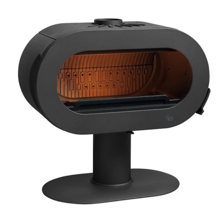 Poêle à bois fonte Fifty sur pied - 10Kw INVICTA
